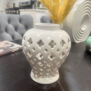 Elegant White Ceramic Vase
